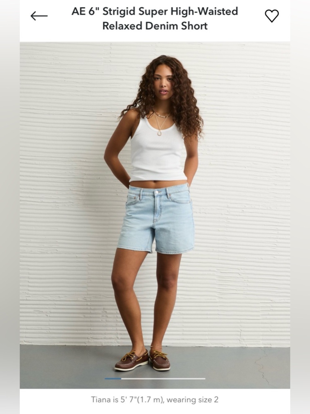 American Eagle Outfitters 6” Strigid Super High Waisted Relaxed Denim Shorts